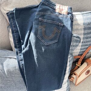 True Religion Women's Dark Blue Skinny Jeans